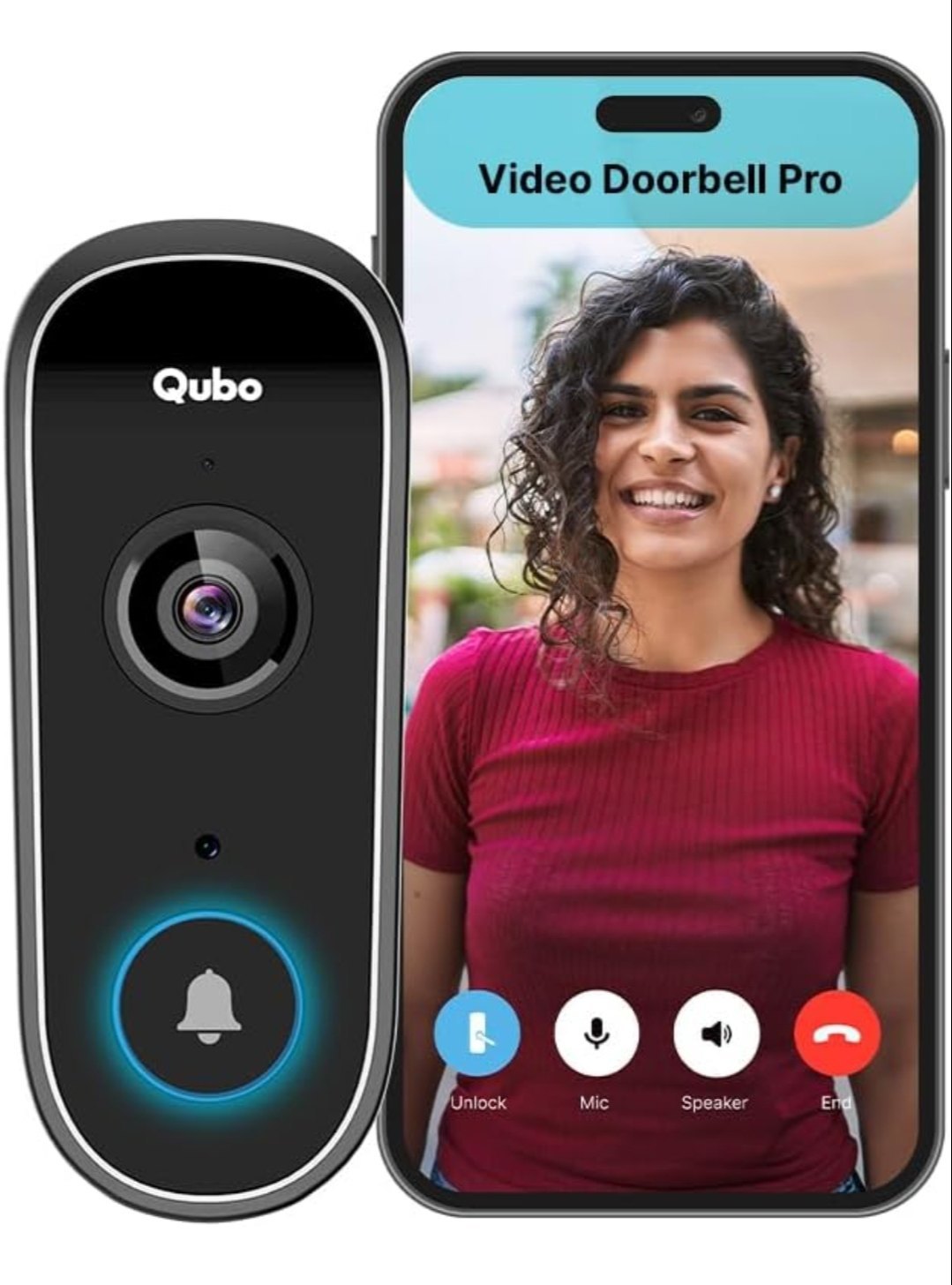 Qubo Smart Wi-Fi Video Doorbell Pro